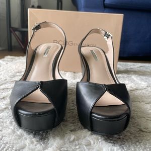 ::SOLD:: BCBGeneration Leather Platform Sandals